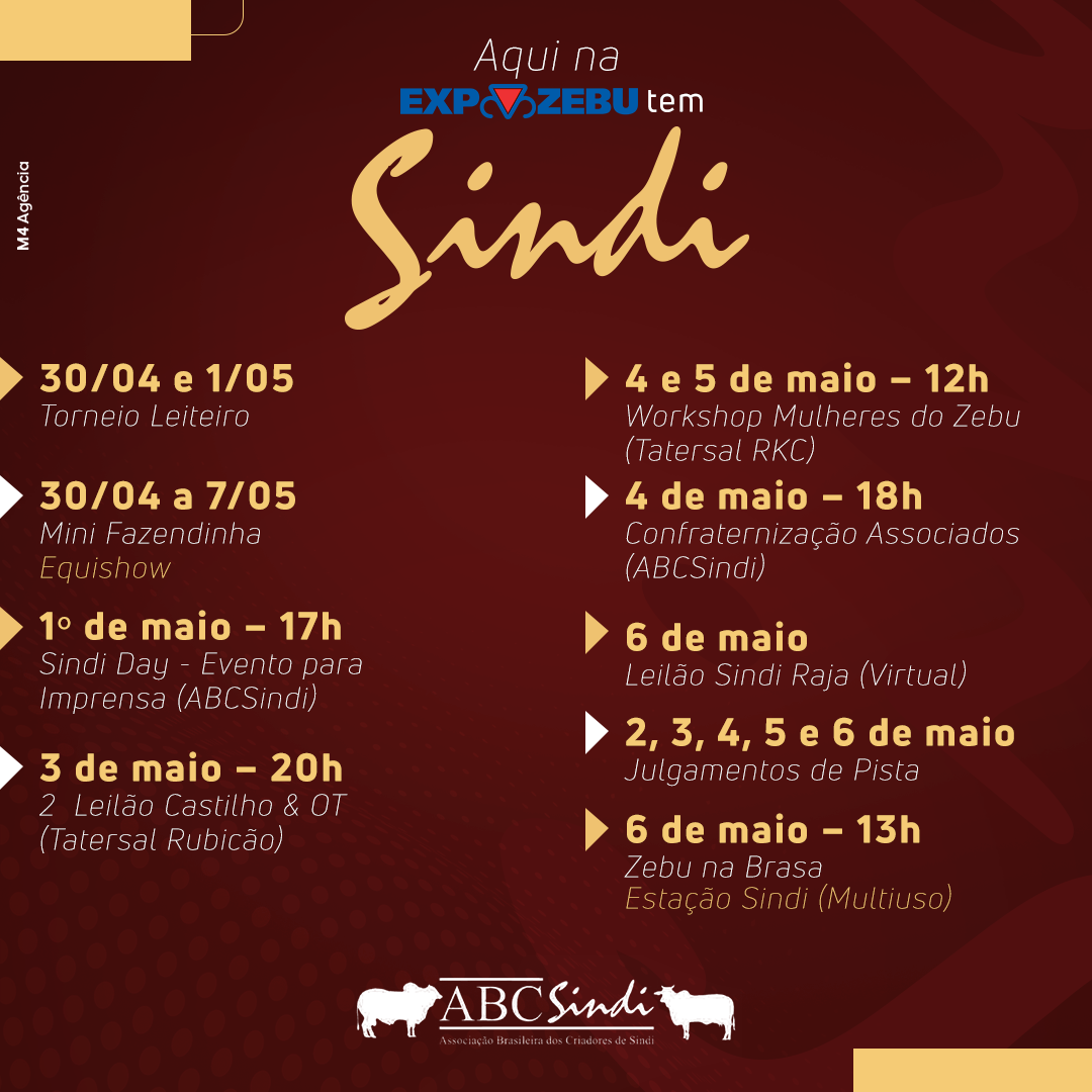 Programação Sindi na ExpoZebu